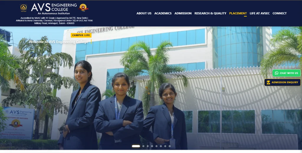 AVS Engineering College Portal