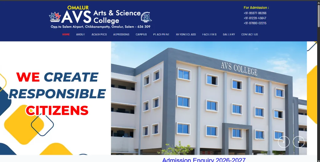 AVS College of Arts & Science